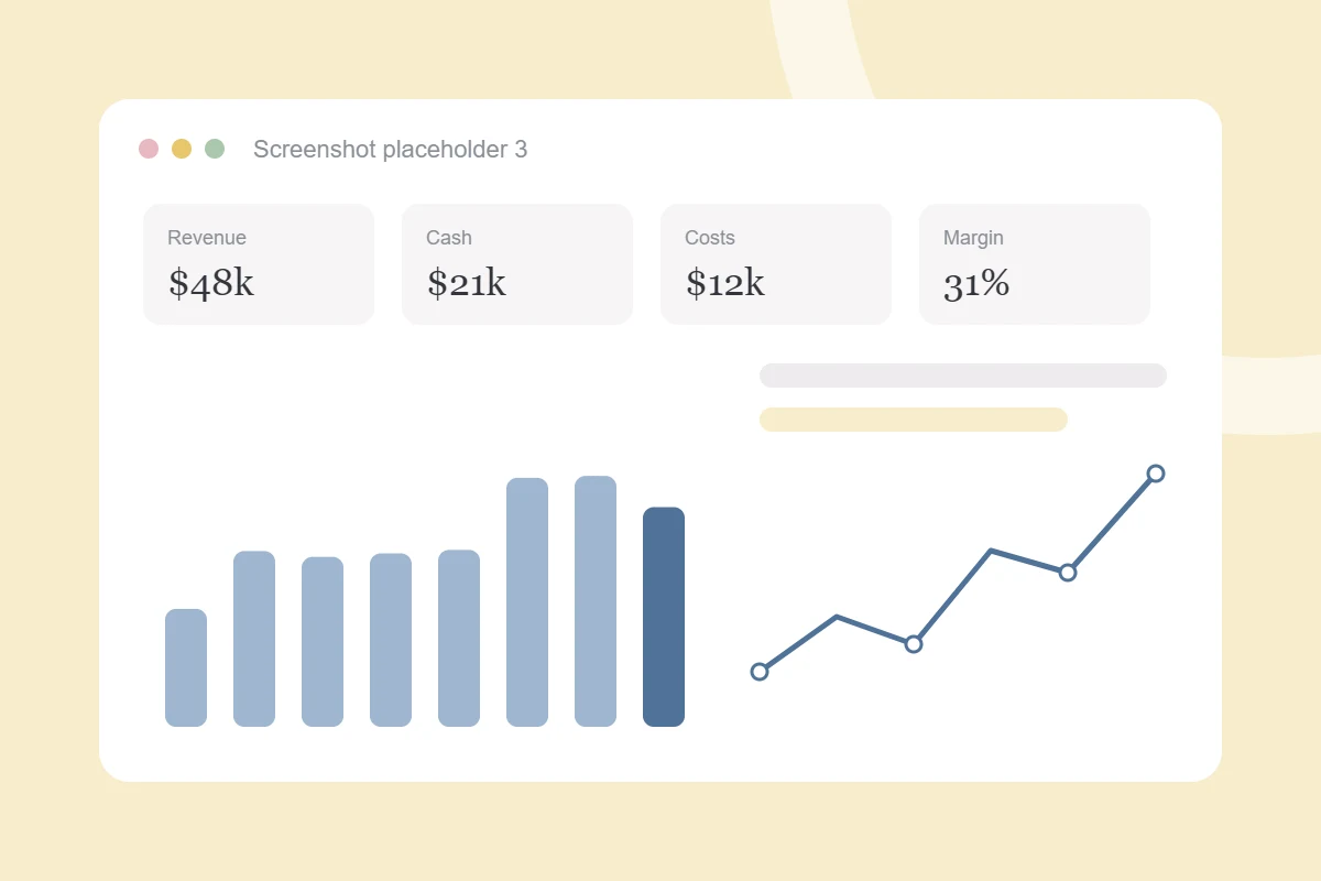 COGS and inventory valuation model report screen